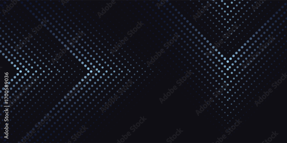 Wall mural 3d blue techno abstract background overlap layer on dark space with glowing dots shape decoration. m