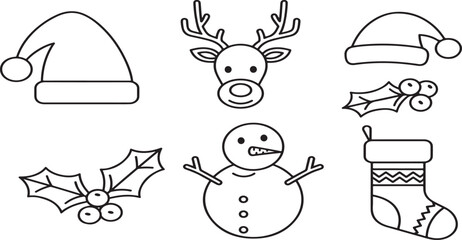 Christmas Icon Pack | Modern Gradient Holiday Vector Collection.