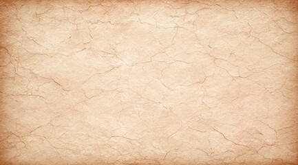 Obraz premium Aged, textured paper background in light beige and peach tones. Fine, organic lines and cracks create a marbled effect