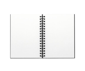 Open Notebook with Blank Pages for Notes and Writing