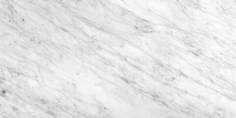 Obraz premium Classic white Carrara marble texture with delicate, linear gray veining and a polished surface. Ideal for luxury kitchen countertops, modern backsplashes, or bathroom floors.