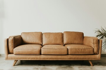 red sofa in a room