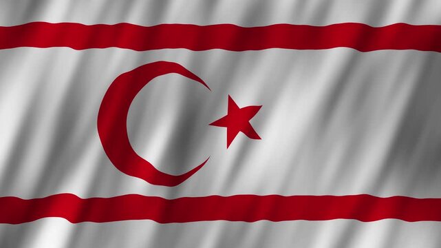 Celebrating national pride with the flag of Northern Cyprus