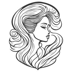 woman beauty mermaid illustration grey
