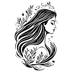 woman beauty mermaid illustration sketch