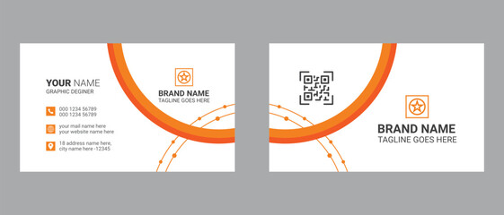 creative business card template design for corporate business, Professional and modern visiting card.