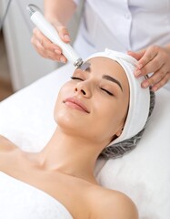 Woman receiving facial treatment (3)