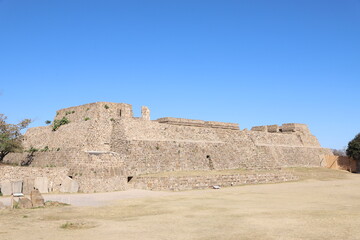 Mexico Mayan city ruins in Monte Alban near Oaxaca