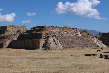 Mexico Mayan city ruins in Monte Alban near Oaxaca