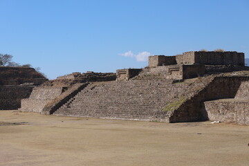 Mexico Mayan city ruins in Monte Alban near Oaxaca