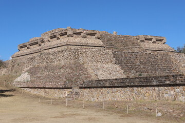 Mexico Mayan city ruins in Monte Alban near Oaxaca