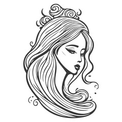 woman beauty mermaid illustration grey
