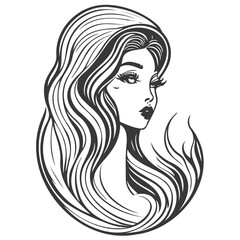 woman beauty mermaid illustration grey