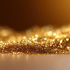 Abstract golden glitter texture background with sparkles