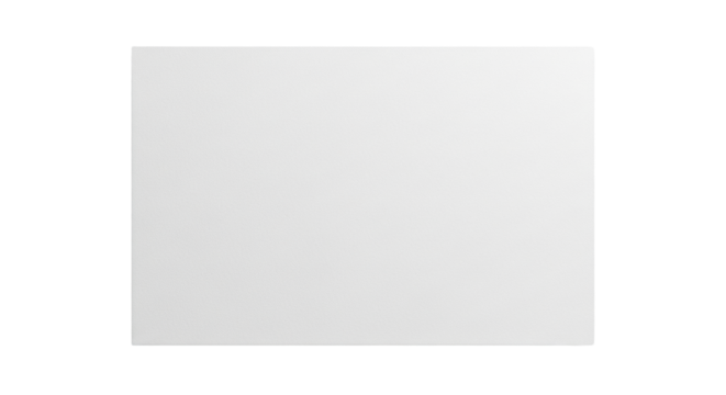 Extreme close-up of a pristine, ultra-white paper texture with a subtle fine grain on a transparent studio background, conveying purity and newness. Concept of a blank digital canvas