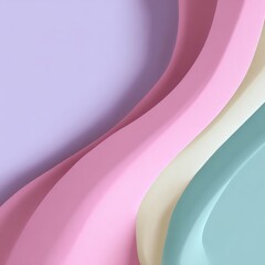 Minimalist pastel swirl abstract background design