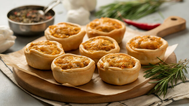 Sambusek is a savory mini-pie filled with cheese or spiced meat.