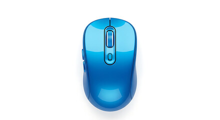 Sleek Blue Wireless Computer Mouse Ergonomic Design for Enhanced Productivity