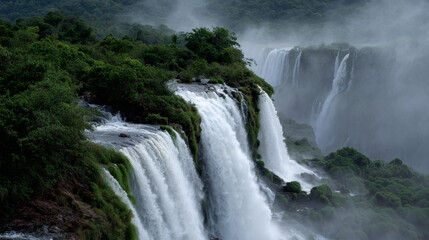 Obraz premium Beautiful waterfalls. 