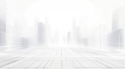 Fototapeta premium Empty cityscape perspective view