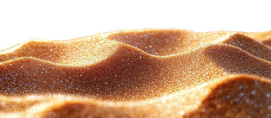 sand dunes on the beach isolated on a white transparent background