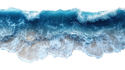 Sea water surfaces isolated on a white transparent background