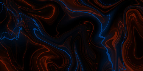Black, red, blue marble oil ink liquid swirl texture for do ceramic counter dark abstract light background. wavy pattern texture, aquarelle colors mixing effect abstract backdrop. calm design. 