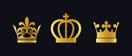 Royal Crown Vector & Icon Collection, Royal Crown Vector & Icon Collection – Elegant, Luxury, King, Queen, and Tiara Designs