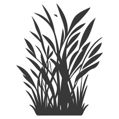 grass garden illustration grey