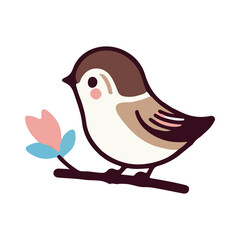 
sparrow illustration design