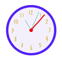 wall clock isolated with background.