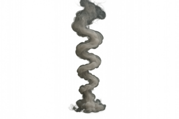 Smoke plume: A visually striking plume of smoke rises elegantly, its grayscale swirls suggesting both the raw power and ethereal beauty of uncontrolled release, forming a captivating visual effect.