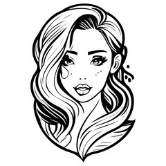 beauty girl illustration sketch