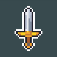 dagger weapon in pixel art style