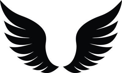 Fototapeta premium Simple Wings Silhouette