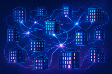 Digital Community: A Network of Multifamily Buildings with Flowing Communication Streams