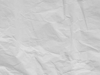 Wrinkled White Paper Texture Background for Vintage and Grunge Design