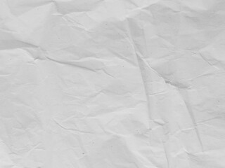 Wrinkled White Paper Texture Background for Vintage and Grunge Design