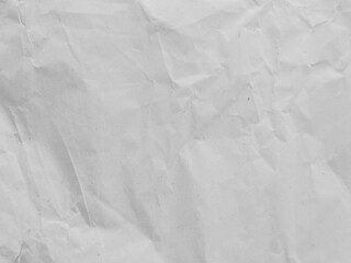 Wrinkled White Paper Texture Background for Vintage and Grunge Design