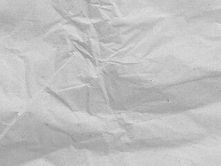 Wrinkled White Paper Texture Background for Vintage and Grunge Design