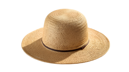 straw hat isolated on white