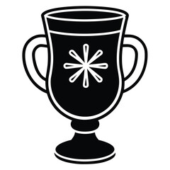 mulled wine mug vector icon