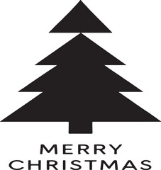 Fototapeta premium Christmas tree vector illustration