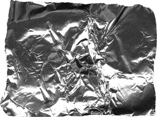 Stunning, crumpled aluminum foil texture shines, perfect for creative projects, adding a modern, industrial touch to designs, adding unique detail