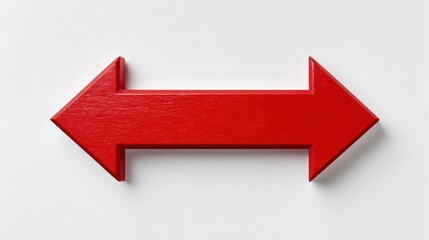 Red directional arrows
