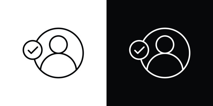 Login icon in line design. editable stroke icon.