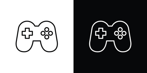 Game controller icon in line design. editable stroke icon. © Craft Studio