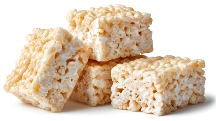 Crispy rice treats closeup