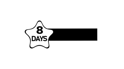 9 days free trial animation. Try before you buy for free. Business products sell 9 -days free trial offer video.