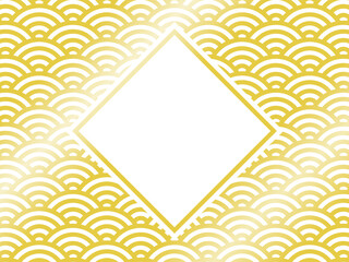 青海波ひし形フレーム